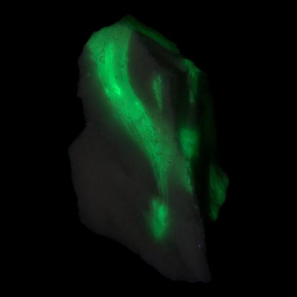 Art Glass Cullet Natural Sculpture Multitone Glowing Uranium Slag #4GX20 - Picture 6 of 8